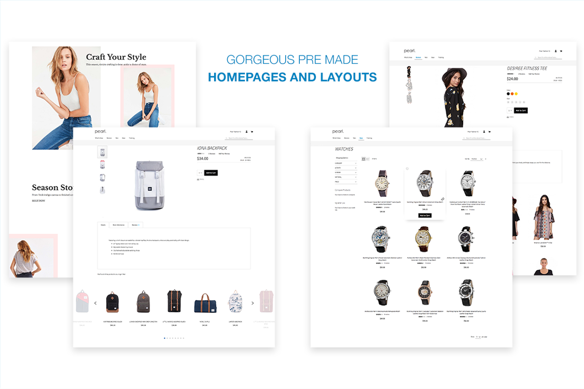 Pearl Responsive Theme Magento 2, a Websites & App Template by WeltPixel (Photo 4 of 9)