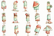 Whimsical Cold Summer Beach Ice Pop, an Illustration by Designworld (Thumbnail 3 of 7)