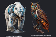 Cybernetic Animals Clipart Set, an Animal Illustration by ThatsDesignArt (Thumbnail 2 of 10)