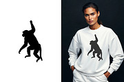 Baboon Silhouette Set – Wild Animal, an Animal Illustration by Unique Design Team (Thumbnail 2 of 3)