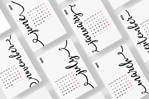 Calligraphy Calendar 2022 Year