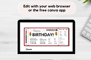 Happy Birthday Gift Boarding Pass, a Card Template by YasdeyDesigns (Thumbnail 5 of 8)