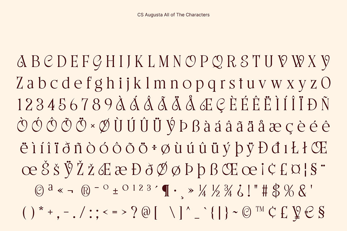 CS Augusta – Elegant Serif Font, a Serif Font by Craft Supply Co. (Photo 8 of 8)