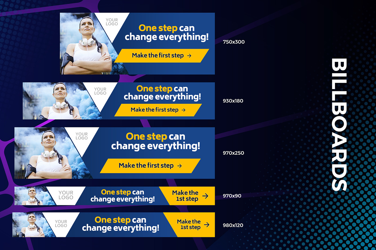 26 Web Banners for Google Ads, a Templates & Theme by Better Be a Designer (Photo 3 of 6)