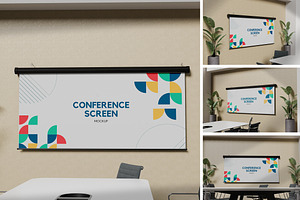 Conference Hall Screen Mockup, a Product Mockup by xavier_studio