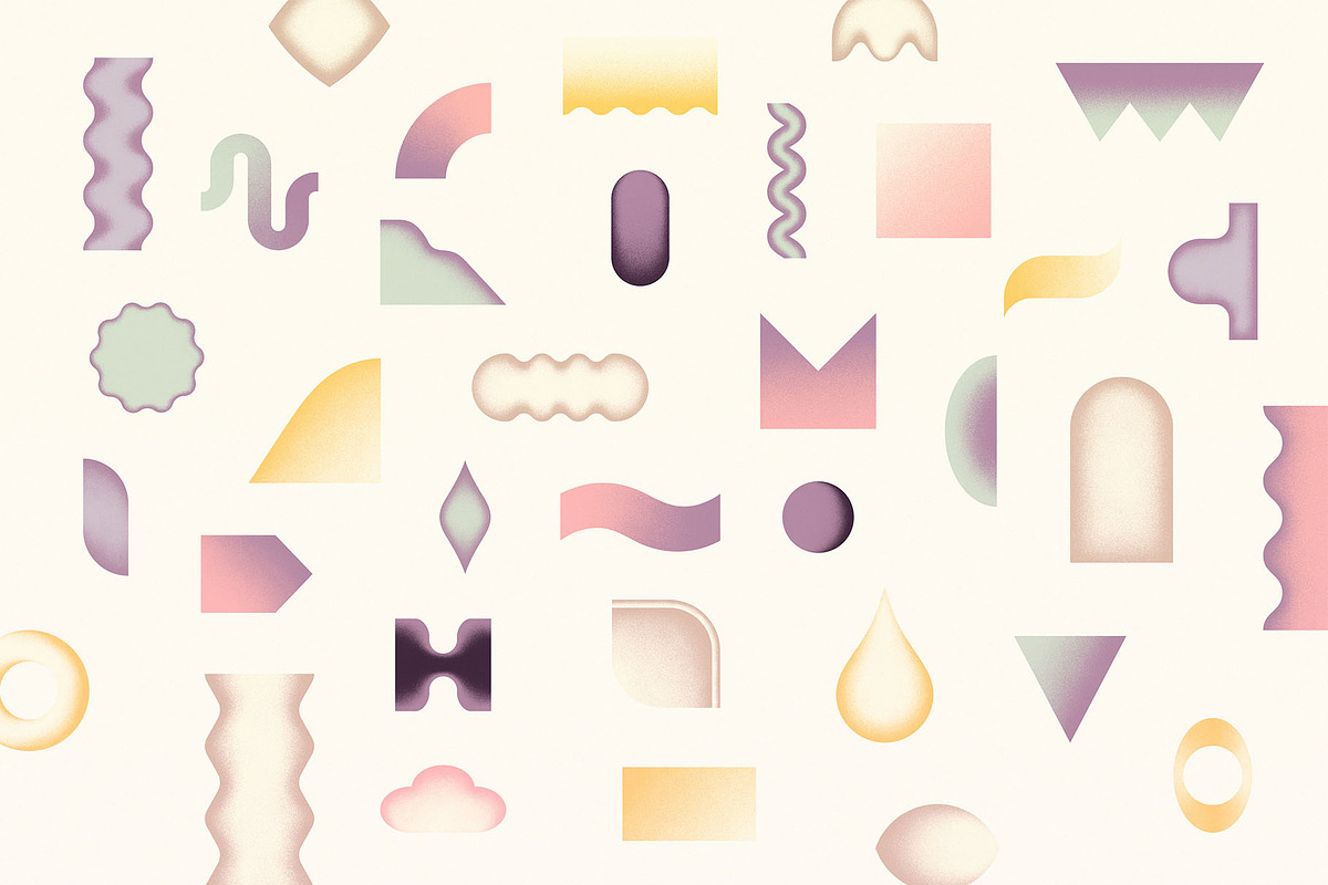 Shapes & Grainy Gradients, an Object Graphic by Paulina Sara Design (Photo 12 of 14)