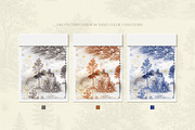 Toile Watercolor Gold - Woodland, a Pattern Graphic by Euonia Meraki (Thumbnail 3 of 12)