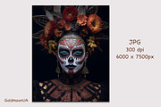 3 Day of the Dead illustrations ai, a Holiday Photo by GoldmoonUA (Thumbnail 3 of 4)