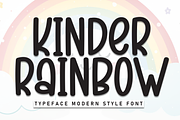 kinder rainbow | Script Font, a Script Font by Scratchones (Thumbnail 1 of 8)