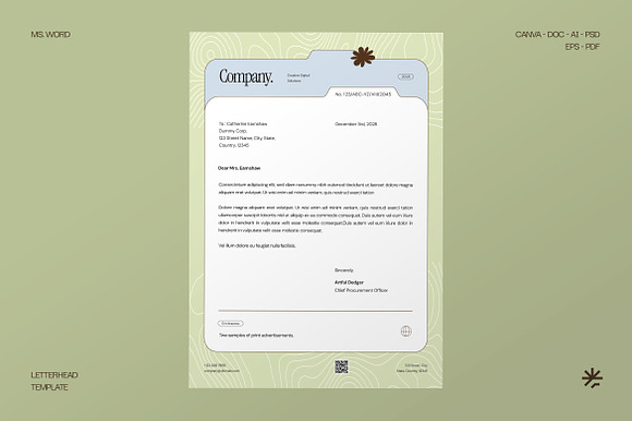 Letterhead Template - Foldo preview 2