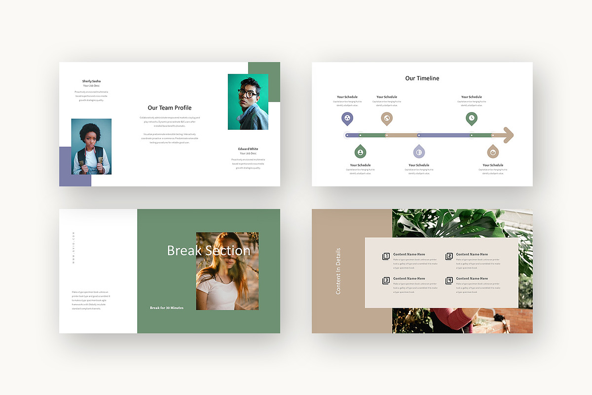 Gvio : Botanical Bliss Google Slides, a Presentation Template by Punkl Camp (Photo 4 of 16)