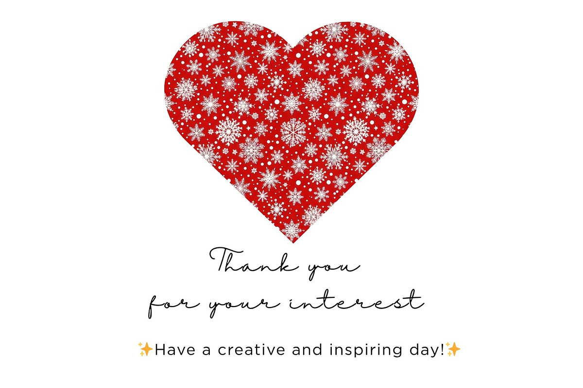 Red & White Snowflakes, an Illustration by Mashimara (Photo 5 of 5)