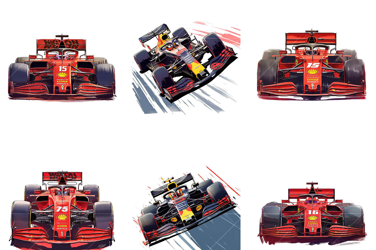 Watercolor Red Racing Sports Clipart, a Sport Illustration by Design Scotch (Photo 6 of 8)