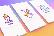 Construction | 16 Thin Line Icons, an Outline Icon by Alex Blogoodf (Thumbnail 2 of 11)