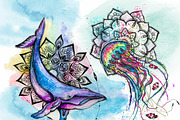 Set of bright watercolor animals, an Animal Illustration by Siriliadka Dreams (Thumbnail 11 of 11)