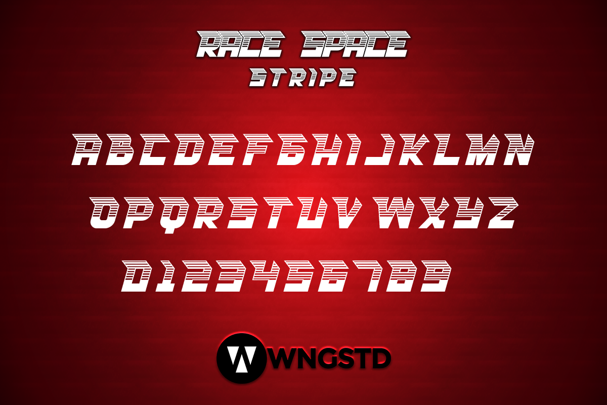 Race Space, a Sans Serif Font by Wangsinawang Studio (Photo 3 of 8)