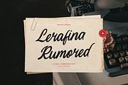 Lerafina Rumored Casual Handwritten, a Script Font by gracetype_studio (Thumbnail 1 of 12)