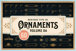 Ornaments - Vol.06, a Graphic by Heritage Type Co.