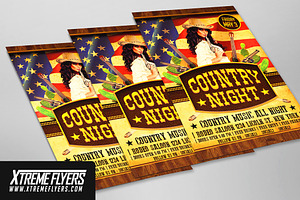 Country Night Flyer Template