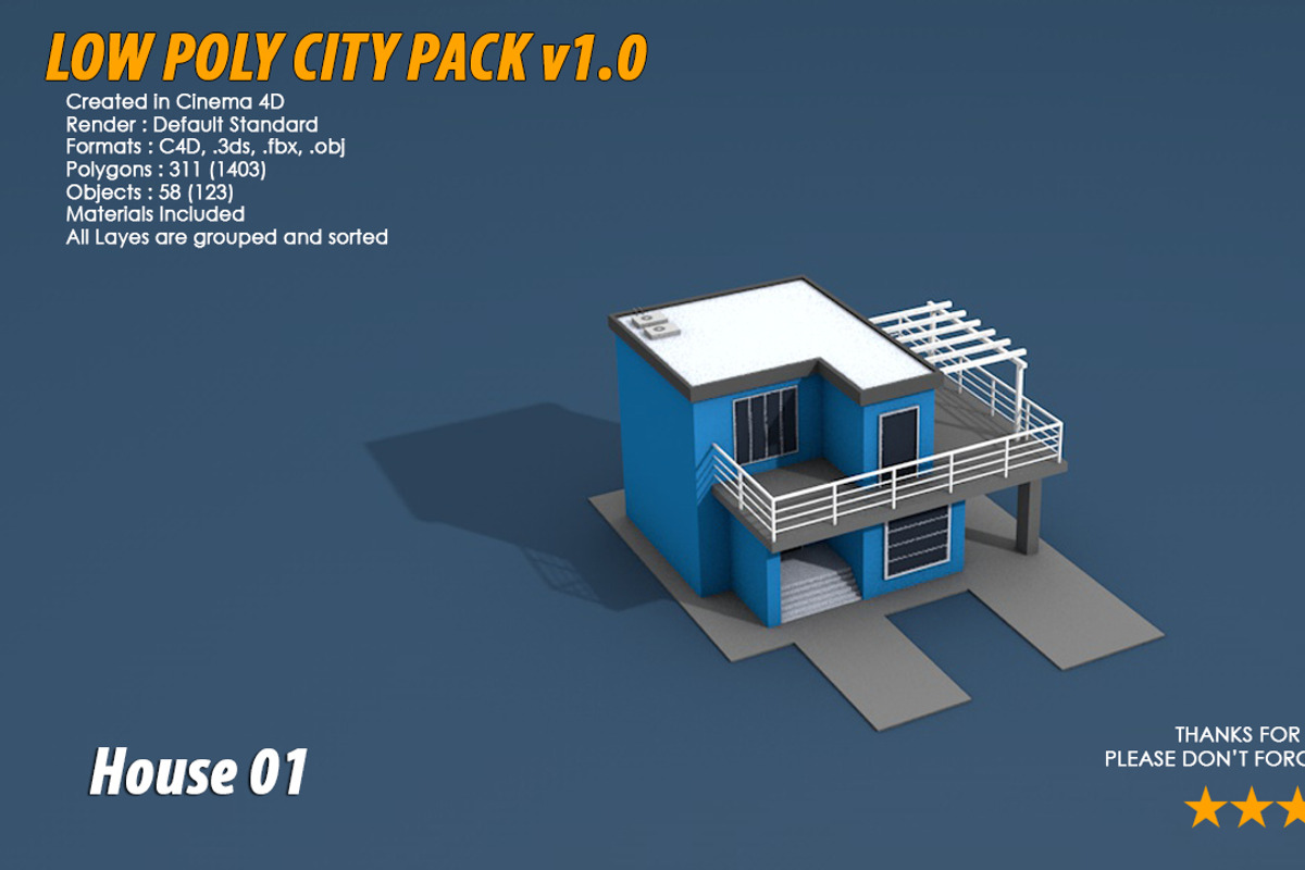Low Poly City Pack 1, an Architecture 3D Model by multimedia4ds (Photo 22 of 40)