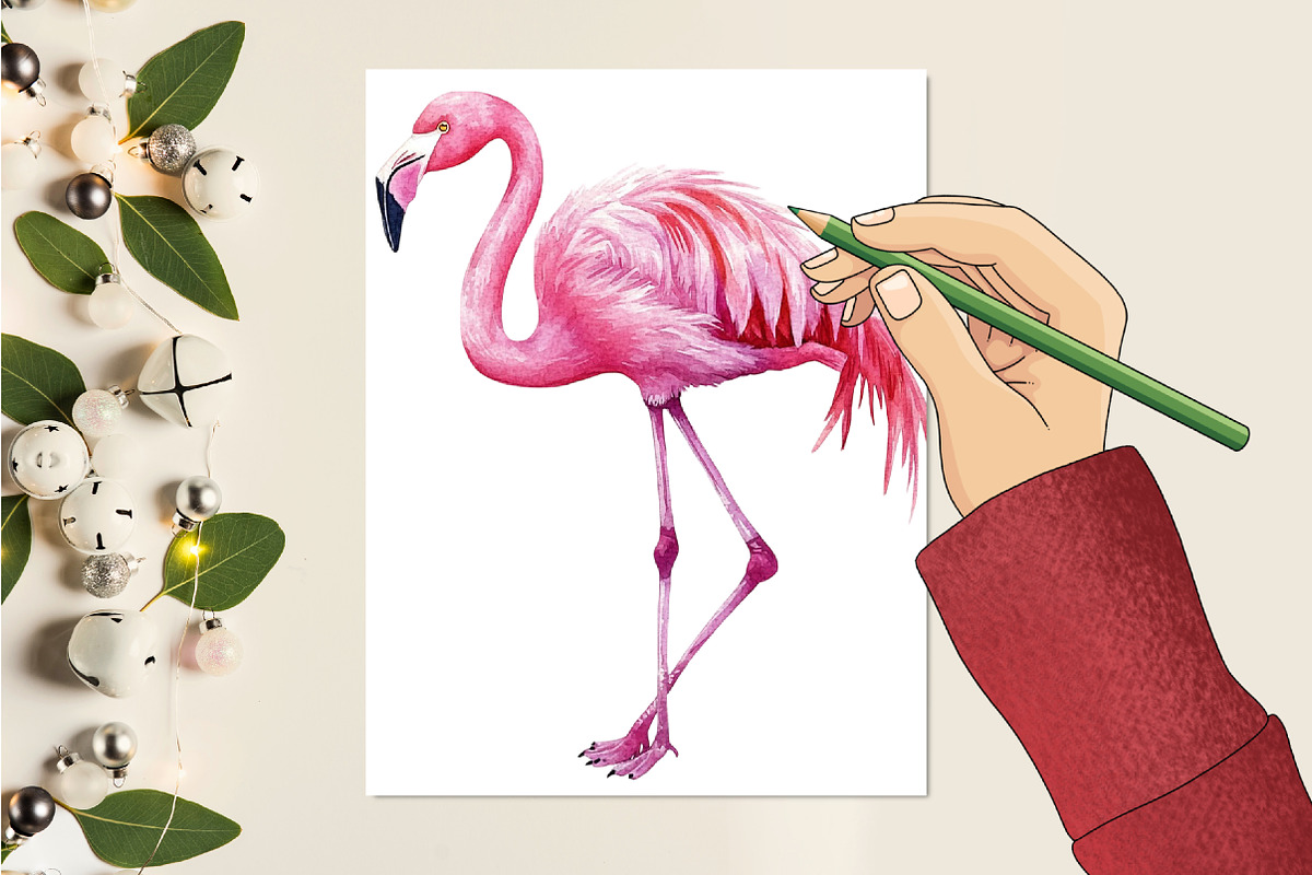 Watercolor Safari Friends Clipart, a Seasonal Illustration by CitraGraphics (Photo 6 of 7)
