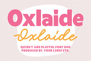 50% Oxlaide – Bold and Playful Font, a Sans Serif Font by Four Lines Std.