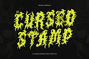CS Cursed Stamp, a Blackletter Font by Craft Supply Co. (Thumbnail 1 of 8)