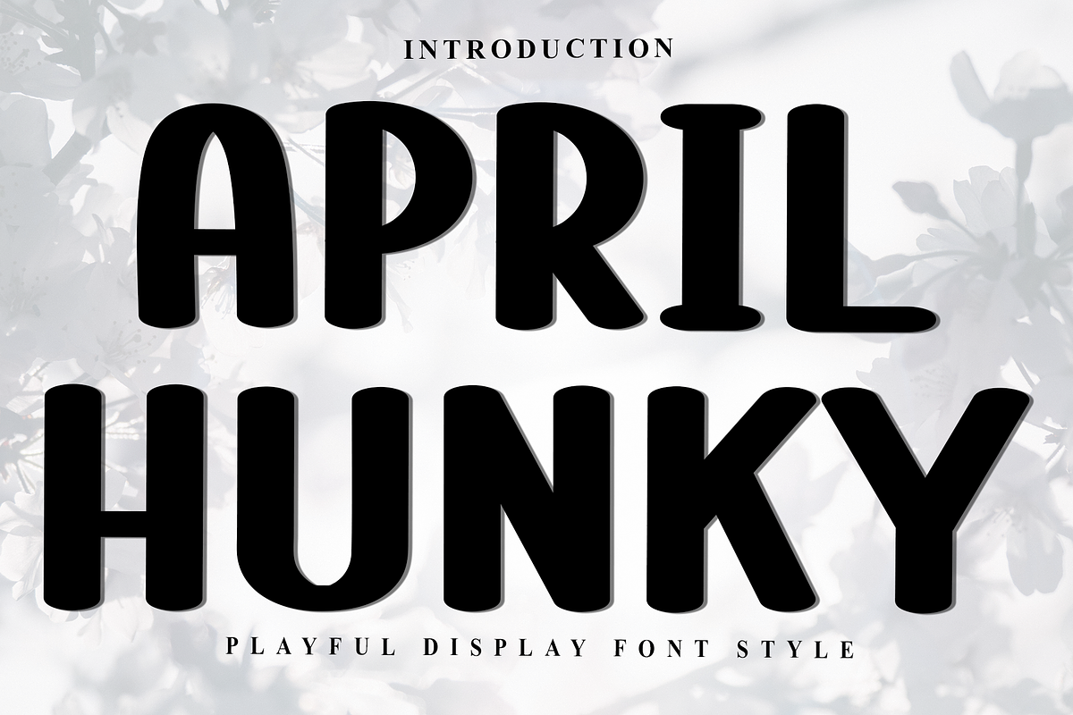 April Hunky, a Script Font by InermediaSTUDIO (Photo 1 of 8)