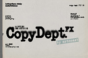 Copy Dept FX — Xerox Typeface Family, a Slab Serif Font by nadispasibenko (Thumbnail 1 of 6)