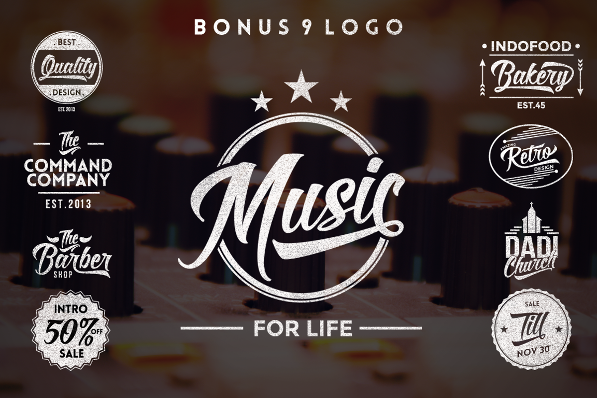 Roverd W+D - Vintage Retro Font, a Script Font by dexsarharryfonts (Photo 5 of 5)