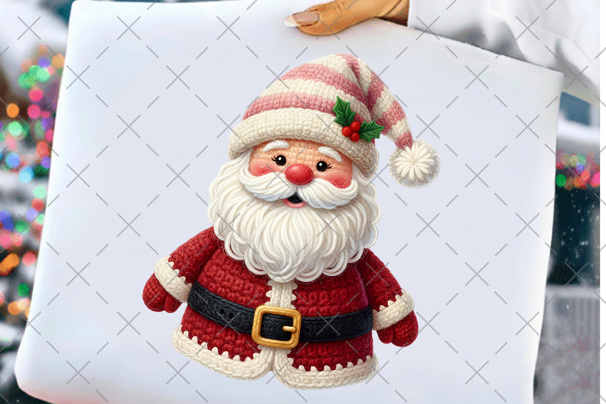 Crochet Christmas Faux Yarn Santa, an Illustration by Craft Nest (Photo 2 of 6)