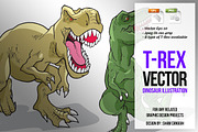 Tyrannosaurus Vector Illustration, an Animal Illustration by SCworkspace (Thumbnail 1 of 2)