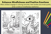 127 Kawaii Dinosaur Coloring Pages, a Brochure Template by LA Design (Thumbnail 5 of 10)