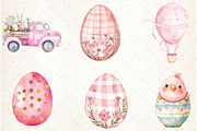 Watercolor Cute Easter Clipart, an Illustration by Watercolor design (Thumbnail 4 of 4)