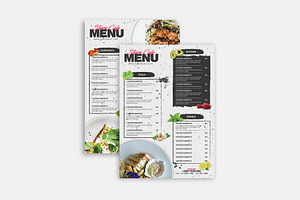 Modern Food Menu Design, a Card Template by Stock_Design