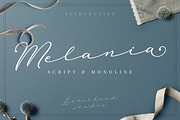 Melania Script, a Script Font by Letterhend Studio (Thumbnail 8 of 8)
