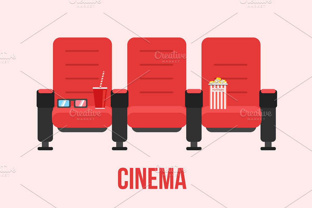Cinema chairs, an Object Graphic by Alejik