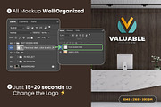 PSD Office Receptionist Wall Mockup, a Product Mockup by Ayy (Thumbnail 2 of 14)
