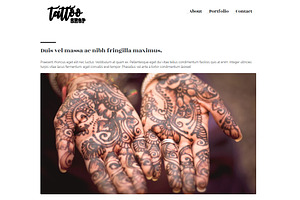 Tattoo Shop - Minimal HTML5 Theme