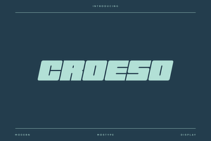 Croeso - Modern Sport Typeface