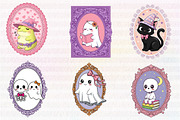 Cute Ghost Frame Sublimation Bundle, an Illustration by CreationArt (Thumbnail 3 of 5)