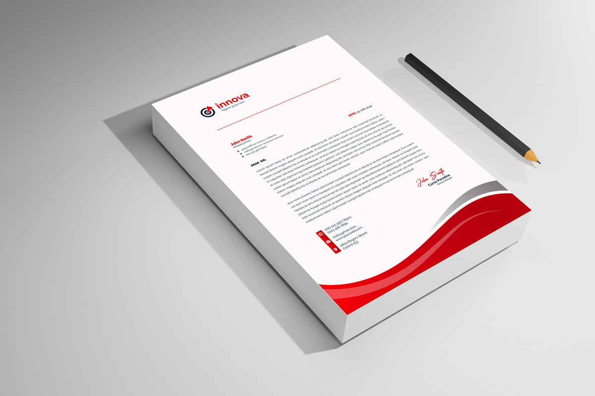 Business letterhead template design, a Stationery Template by mdmijanur0187 (Photo 2 of 3)