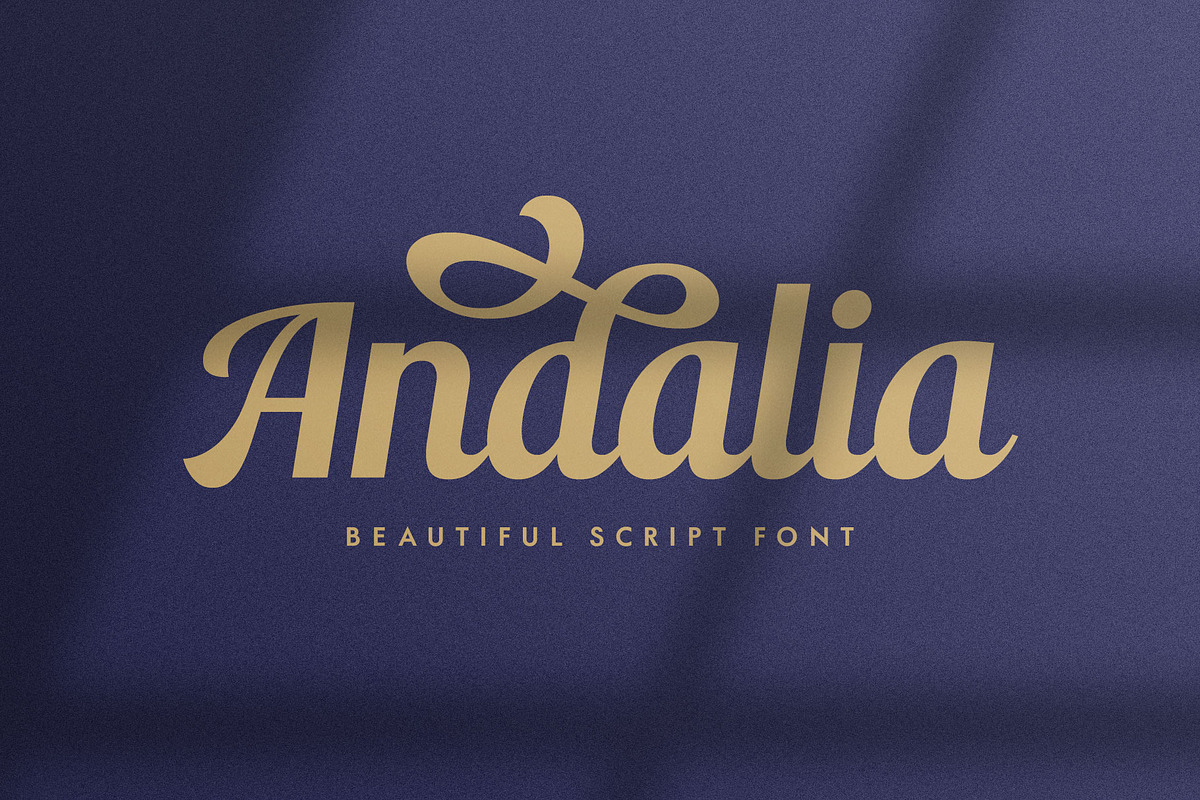 Andalia - Casual Script, a Script Font by Arterfak Project (Photo 3 of 14)