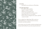Golf Toile de Jouy Pattern, a Background Graphic by Hughes Studio (Thumbnail 6 of 6)