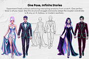 200 Wedding Couple Procreate Stamps, a Brush Add-On by Selentaori Studio (Thumbnail 10 of 12)