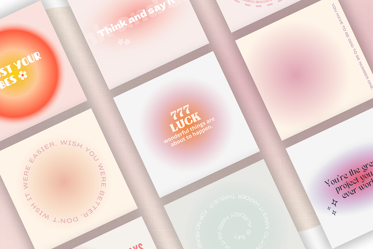 Gradient Instagram, Aura Quotes, a Social Media Template by EliteMatidi (Photo 2 of 7)