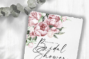 Watercolor Vintage Peonies, an Illustration by Olga Koelsch (Thumbnail 2 of 15)