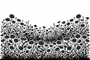 60 Daisy Flower Field Silhouette, a Seasonal Illustration by Amazin_art (Thumbnail 35 of 35)