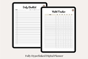 That Girl Digital Planner Canva, a Stationery Template by Designmela01 (Thumbnail 8 of 11)