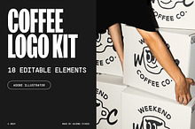 Coffee Logo Kit Template | by ASCEND by  in Design